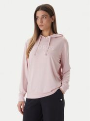 Guess Bluza O6GQ00 KCQP2 Różowy Regular Fit. Czerwone bluzy bez kaptura damskie Guess, xs, z syntetyku. Za 249.99 zł.