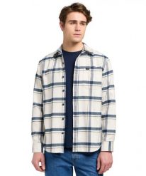 MESKA KOSZULA LEE MERCANTILE SHIRT VINTAGE ECRU JASPE PLAID 112370571. Koszule męskie Lee, s, bez wzorów, bez kołnierzyka, bez ramiączek. Za 189.99 zł.