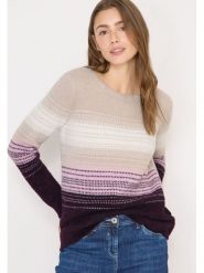 Cecil Sweter w kolorze beżowo-fioletowym rozmiar: XL. Brązowe swetry klasyczne damskie Cecil, xl, bez kołnierzyka. Za 200.60 zł.