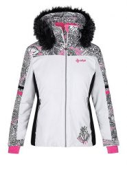 Kilpi Kurtka narciarska "Lena" w kolorze biało-czarno-różowym rozmiar: 38. Białe kurtki narciarskie i snowboardowe damskie Kilpi, m, bez wzorów, ze lnu, bez kaptura, narciarskie. Za 506.32 zł.