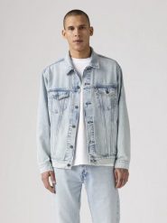 Levi's Kurtka dżinsowa w kolorze błękitnym rozmiar: L. Niebieskie kurtki męskie Levi's, l, bez wzorów, z bawełny, bez kaptura. Za 234.97 zł.