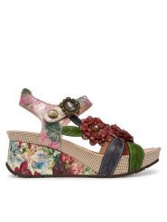 Laura Vita Sandały Barry 41 Kolorowy. Sandały damskie Laura Vita, bez wzorów, ze skóry, bez obcasa, na koturnie. Za 439.99 zł.