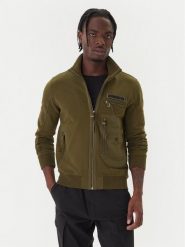 Aeronautica Militare Bluza 252FE2069UF00668 Zielony Regular Fit. Zielone bluzy bez kaptura męskie AERONAUTICA MILITARE, m, z bawełny. Za 989.99 zł.