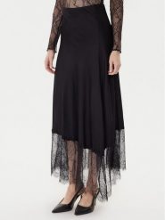 TWINSET Spódnica midi 252LL2TCC Czarny Regular Fit. Czarne spódniczki damskie Twinset, xxl, bez wzorów, z wiskozy, midi. Za 1,009.00 zł.