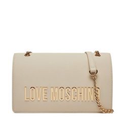 Torebka LOVE MOSCHINO. Białe torebki wieczorowe Love Moschino, bez wzorów, wizytowe, bez kołnierzyka, bez ramiączek. Za 589.99 zł.