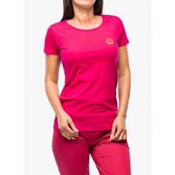 Koszulka bawełniana damska La Sportiva Climbing on the Moon T-Shirt. Czerwone bluzki sportowe damskie La Sportiva, bez wzorów, z bawełny, bez ramiączek. Za 156.99 zł.