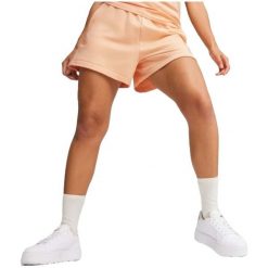 Szorty damskie Puma Ess+ Summr. Brązowe szorty damskie Puma, bez wzorów. W wyprzedaży za 133.70 zł.