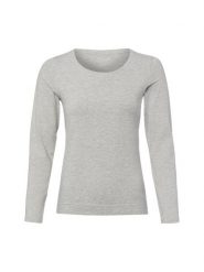 Marie Lund koszulka z długim rękawem Kobiety Bawełna szary, L. Szare t-shirty damskie Marie Lund, l, bez wzorów, z bawełny, bez kołnierzyka. Za 99.95 zł.