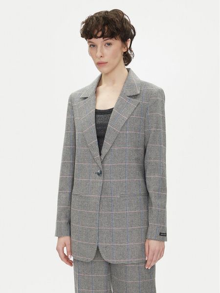 Pepe Jeans Marynarka Flavia PL402503 Szary Regular Fit. Szare marynarki i żakiety damskie Pepe Jeans, s, bez wzorów, z jeansu. Za 439.99 zł.