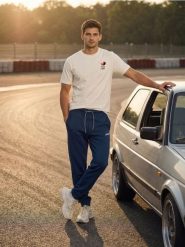 Spodnie dresowe jogger - niebieski. Niebieskie spodnie sportowe męskie Sinsay, z dresówki. Za 59.99 zł.