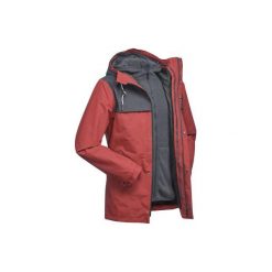 Kurtka 3w1 trekkingowa TRAVEL 100 męska. Niebieskie kurtki męskie FORCLAZ, m, bez wzorów, z materiału, bez kaptura. W wyprzedaży za 139.99 zł.