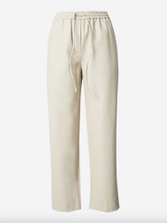 LeGer Spodnie "Caryl" w kolorze kremowym rozmiar: 34. Brązowe spodnie materiałowe damskie LeGer, bez wzorów, z materiału. Za 140.20 zł.