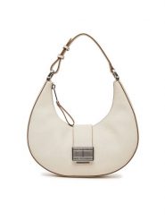 Tommy Jeans Torebka Tjw Crush Shoulder Bag AW0AW17539 Beżowy. Brązowe torebki klasyczne damskie Tommy Jeans, bez wzorów, z jeansu, bez dodatków. Za 389.99 zł.