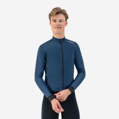 Koszulka rowerowa męska Rogelli Core. Niebieskie t-shirty sportowe męskie Rogelli, l, bez ramiączek, rowerowe. Za 259.00 zł.
