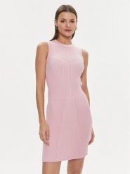 Guess Sukienka codzienna Allie W4RK20 Z2YN2 Różowy Bodycon Fit. Czerwone sukienki damskie Guess, na co dzień, xl, z aplikacjami, z syntetyku, bez kołnierzyka, bez ramiączek, bodycon. Za 269.99 zł.