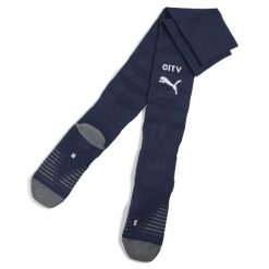 Męskie skarpety Manchester City 25/26 PUMA Deep Navy White Blue. Białe skarpetki męskie Puma, bez wzorów. Za 109.00 zł.