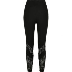 Legginsy Damskie Koronka Z Wysokimi Stanami. Czarne legginsy damskie Urban Classics, s, bez wzorów, z koronki. Za 129.99 zł.