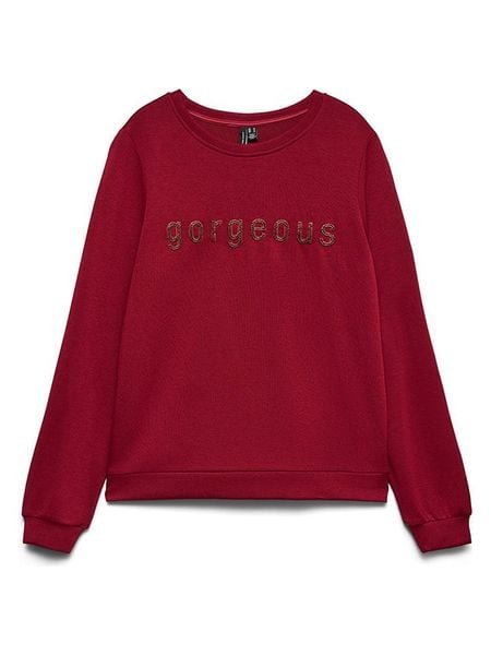 Vero Moda Bluza w kolorze czerwonym rozmiar: S. Czerwone bluzy bez kaptura damskie Vero Moda, s, z bawełny. Za 129.95 zł.