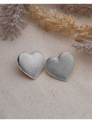 Luseera Kolczyki-wkrętki rozmiar: onesize. Szare kolczyki damskie Luseera, metalowe. Za 21.99 zł.