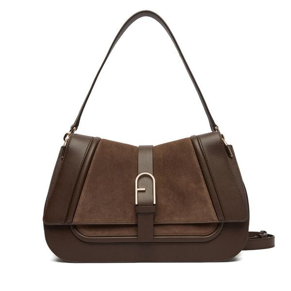 Torebka Furla. Brązowe torebki klasyczne damskie Furla, bez wzorów, bez dodatków. Za 2,519.00 zł.