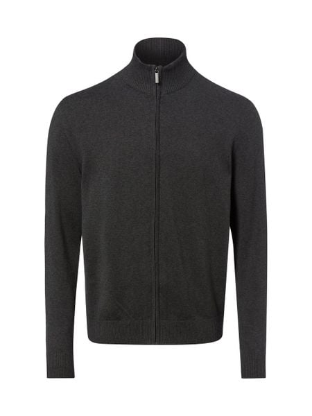Nils Sundström sweter Mężczyźni Bawełna (100%) szary, XL. Szare kardigany męskie Nils Sundström, m, bez wzorów, z bawełny, eleganckie, bez kołnierzyka. Za 249.95 zł.
