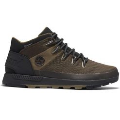 Buty Timberland Sprint Trekker. Zielone buty trekkingowe męskie Timberland, z gumy, bez zapięcia, do biegania. Za 500.80 zł.