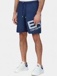 Szorty kąpielowe męskie EA7 Emporio Armani kąpielówki bokserki. Niebieskie kąpielówki męskie EA7, m, bez wzorów, trekkingowe. Za 299.00 zł.