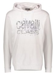 Cavalli CLASS Bluza w kolorze białym rozmiar: XL. Białe bluzy z kapturem męskie Cavalli Class, xl, z bawełny. Za 140.53 zł.