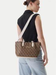 Guess Torebka J6RZ13 WFMF0 Brązowy. Brązowe torebki klasyczne damskie Guess, z aplikacjami, ze skóry, bez dodatków. Za 275.99 zł.