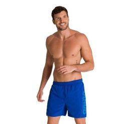 Spodenki szorty męskie plażowe sportowe pływanie basen Arena Fundamentals. Niebieskie kąpielówki męskie Arena, l, bez wzorów, do pływania. Za 69.99 zł.