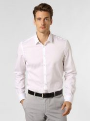 Finshley & Harding London Koszula Mężczyźni Slim Fit Bawełna biały, 33-34. Białe koszule męskie Finshley & Harding London, m, bez wzorów, z bawełny, bez kołnierzyka, bez ramiączek. Za 249.95 zł.