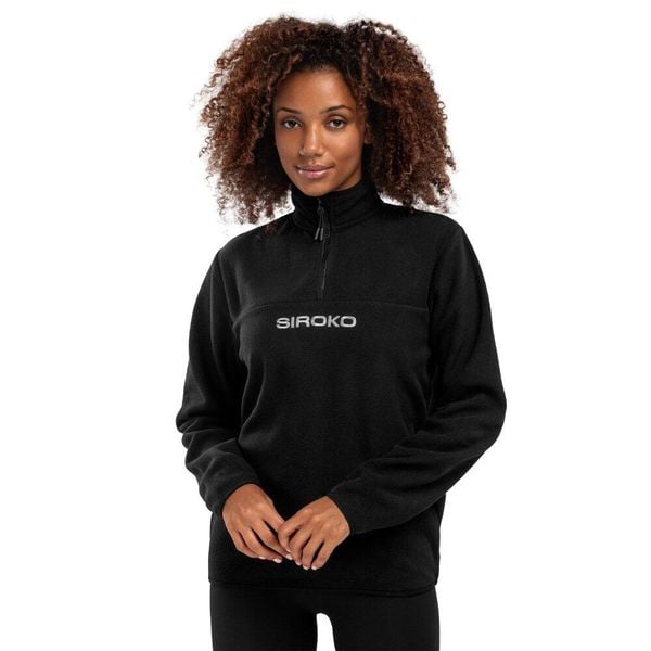 Bluza z grubego polaru damska Shadow-W SIROKO. Czarne bluzy z kapturem damskie SIROKO, na zimę, m, z elastanu. Za 127.00 zł.