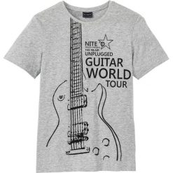 T-shirt Slim Fit bonprix jasnoszary melanż z nadrukiem. Szare t-shirty męskie bonprix, m, bez wzorów, bez kołnierzyka. Za 24.99 zł.