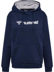 Bluza damska z kapturem Hummel Mover. Niebieskie bluzy z kapturem damskie HUMMEL, l, z bawełny. Za 176.50 zł.