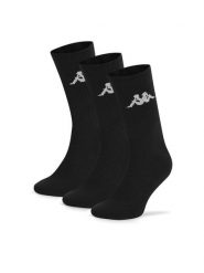 Kappa Skarpety długie Z4448_AW24 (3-PACK) Czarny. Czarne skarpetki damskie Kappa, bez wzorów, z bawełny. Za 34.99 zł.