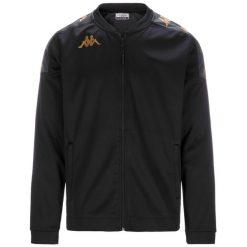 Kurtka z dresu Kappa Giullio. Czarne kurtki męskie Kappa, m, bez wzorów, z dresówki, sportowe, bez kaptura. Za 263.50 zł.