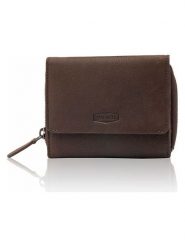 SPARWELL Skórzany portfel "Lyndsey" w kolorze brązowym - 12 x 10 x 3,5 cm rozmiar: onesize. Brązowe portfele męskie SPARWELL, bez wzorów, z materiału. Za 73.99 zł.