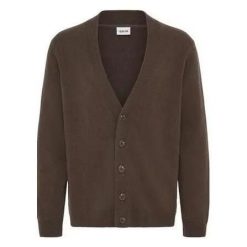 Kardigan Maglione Solid Rick w kolorze łupkowym. Szare kardigany męskie Jack&Jones, na zimę, s, bez wzorów, z materiału, biznesowe, bez kołnierzyka. Za 338.19 zł.