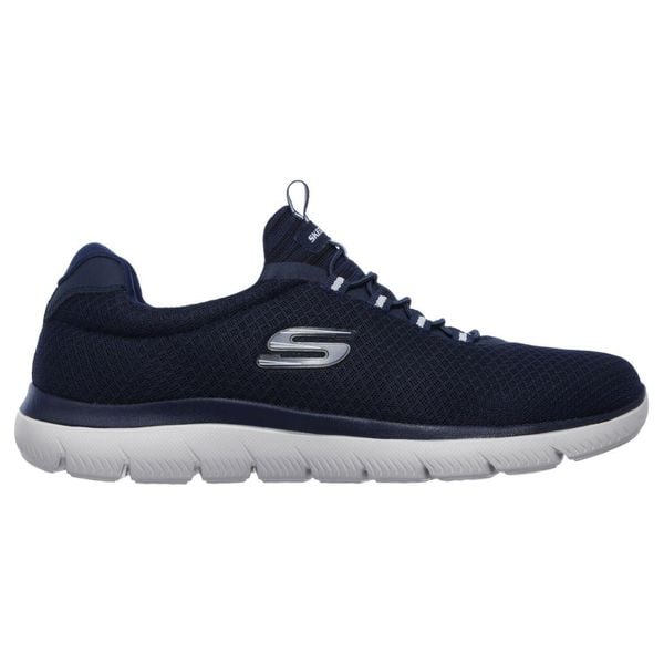 Buty do chodzenia męskie Skechers Summits. Niebieskie buty fitness męskie Skechers, na fitness i siłownię. Za 219.00 zł.