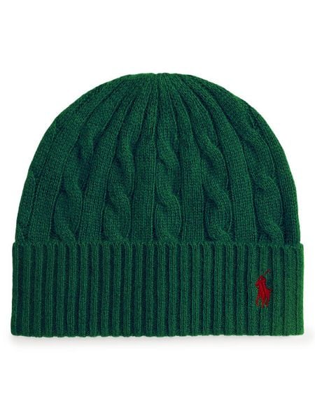 Polo Ralph Lauren Czapka 455981442005 Zielony. Zielone czapki z daszkiem damskie Polo Ralph Lauren, z wełny. Za 479.99 zł.