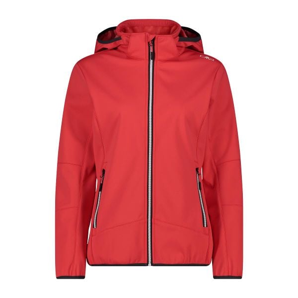 Kurtka damska turystyczna CMP 32A0456. Czerwone kurtki damskie CMP, l, bez wzorów, bez kaptura. Za 473.05 zł.