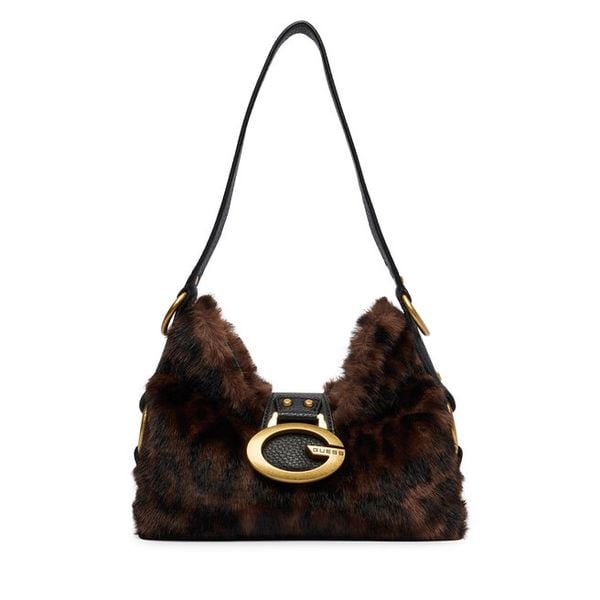 Torebka Guess. Brązowe torebki klasyczne damskie Guess, z aplikacjami, bez dodatków. Za 584.99 zł.