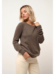 Just Cashmere Kaszmirowy sweter "Abigail" w kolorze brązowym rozmiar: L. Brązowe swetry klasyczne damskie Just Cashmere, l, z kaszmiru, bez kołnierzyka. Za 237.17 zł.