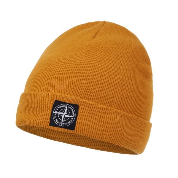Czapka Zimowa Unisex Campus Beanie. Żółte czapki męskie Campus, na zimę, bez wzorów, sportowe. Za 59.99 zł.