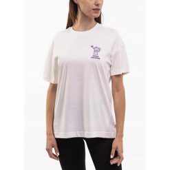 Outhorn koszulka Kobieta t-shirt bluzka sportowa luźna bawełniana roz. XS. Białe bluzki sportowe damskie Outhorn, xs, z bawełny, bez kołnierzyka, bez ramiączek. Za 38.99 zł.