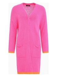 Zwillingsherz Kardigan "Neon & Love" w kolorze różowym rozmiar: onesize. Różowe kardigany damskie Zwillingsherz, bez wzorów. Za 112.83 zł.
