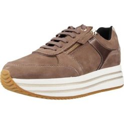 Buty GEOX D KENCY A Brązowy. Brązowe obuwie trekkingowe damskie Geox, na fitness i siłownię. Za 337.99 zł.