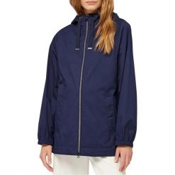Kurtka GEOX W ISCHIA Niebieski. Niebieskie kurtki damskie Geox, bez wzorów, z tkaniny, bez kaptura. Za 645.99 zł.