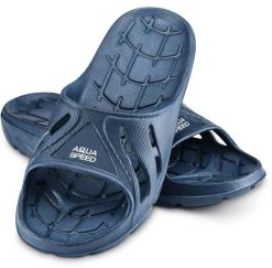 Klapki basenowe Aqua Speed Alabama. Niebieskie klapki i japonki męskie Aqua-Speed, z materiału. Za 49.99 zł.