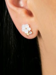 Lodie Silver Srebrne kolczyki-wkrętki z cyrkoniami rozmiar: onesize. Szare kolczyki damskie Lodie Silver, z cyrkonią, srebrne. Za 82.99 zł.